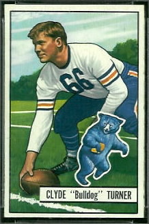 Bulldog Turner 1951 Bowman football card