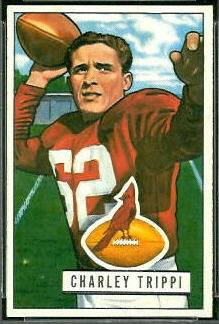 Charley Trippi 1951 Bowman football card Charley Trippi 1951 Bowman football card