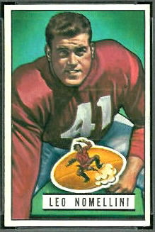 Leo Nomellini 1951 Bowman football card Leo Nomellini 1951 Bowman football card