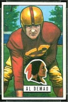 Al Demao 1951 Bowman football card