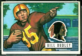 Bill Dudley 1951 Bowman football card