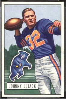 John Lujack 1951 Bowman football card