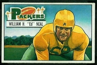 Ed Neal 1951 Bowman football card