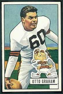 Otto Graham 1951 Bowman football card