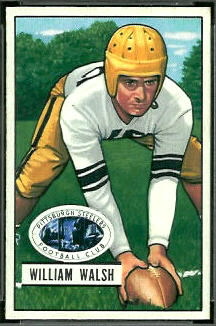 Bill Walsh 1951 Bowman football card