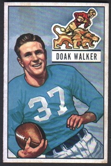 Doak Walker 1951 Bowman football card