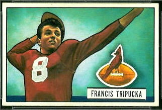 Frank Tripucka 1951 Bowman football card