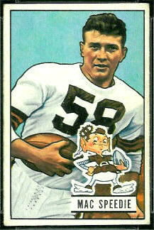 Mac Speedie 1951 Bowman football card