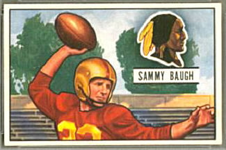 Sammy Baugh 1951 Bowman football card