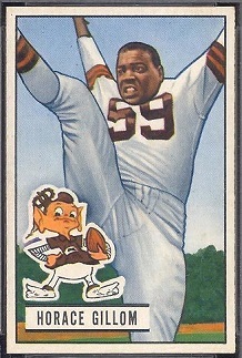 Horace Gillom 1951 Bowman football card