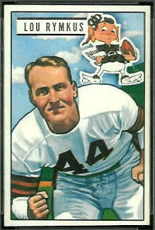 Lou Rymkus 1951 Bowman football card