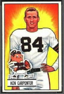 Ken Carpenter 1951 Bowman football card