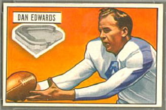 Dan Edwards 1951 Bowman football card