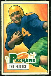 Ted Fritsch Sr. 1951 Bowman football card