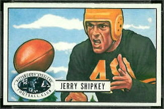 Jerry Shipkey 1951 Bowman football card