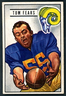 Tom Fears 1951 Bowman football card