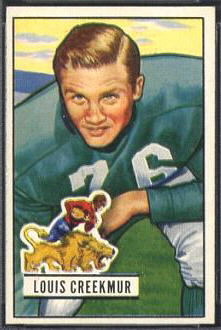 Lou Creekmur 1951 Bowman football card