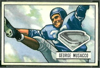 George Musacco 1951 Bowman football card