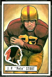 Pete Stout 1951 Bowman football card