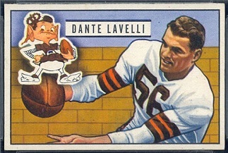 Dante Lavelli 1951 Bowman football card