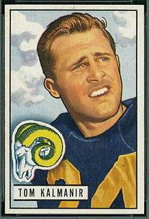 Tom Kalmanir 1951 Bowman football card
