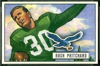Bosh Pritchard 1951 Bowman football card Bosh Pritchard 1951 Bowman football card
