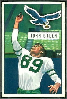 John Green 1951 Bowman football card