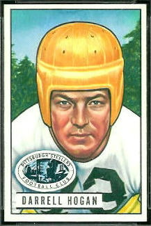 Darrell Hogan 1951 Bowman football card