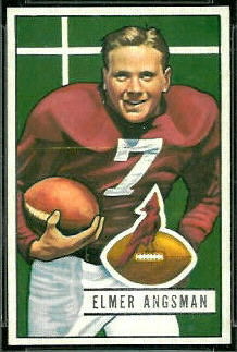 Elmer Angsman 1951 Bowman football card