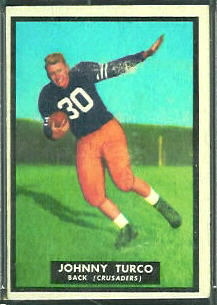 Johnny Turco 1951 Topps Magic football card