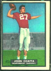 John Coatta 1951 Topps Magic football card