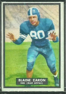 Blaine Earon 1951 Topps Magic football card