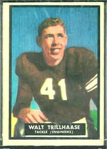 Walt Trillhaase 1951 Topps Magic football card