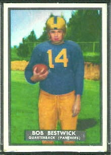 Bob Bestwick 1951 Topps Magic football card