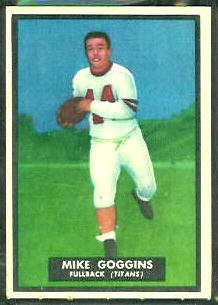 Mike Goggins 1951 Topps Magic football card