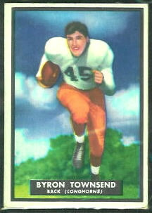 Byron Townsend 1951 Topps Magic football card