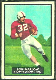 Bob Marlow 1951 Topps Magic football card