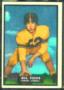 Bill Fuchs 1951 Topps Magic football card