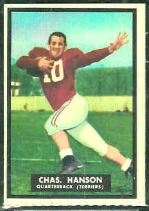 Charles Hanson 1951 Topps Magic football card