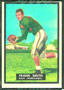 Frank Smith 1951 Topps Magic football card