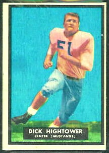 Dick Hightower 1951 Topps Magic football card