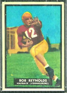 Bob Reynolds 1951 Topps Magic football card