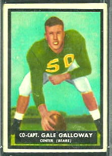 Gale Galloway 1951 Topps Magic football card