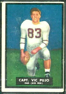 Vic Pujo 1951 Topps Magic football card