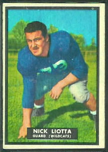 Nick Liotta 1951 Topps Magic football card