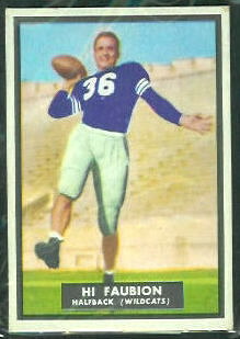 Hi Faubion 1951 Topps Magic football card