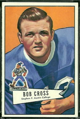 Bobby Cross 1952 Bowman Large football card