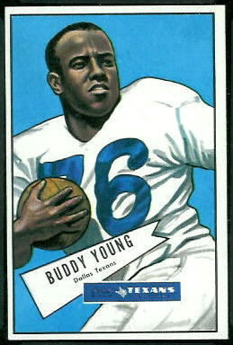 Buddy Young 1952 Bowman Large football card
