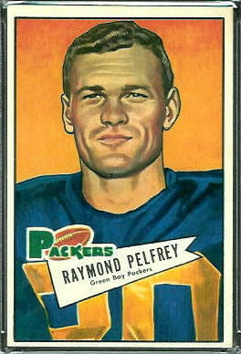 Ray Pelfrey 1952 Bowman Large football card