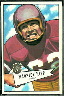 Maurice Nipp 1952 Bowman Large football card